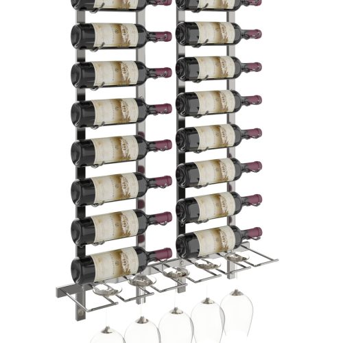 VintageView Wet Bar Wine Rack Kit Single Gunmetal Luxe