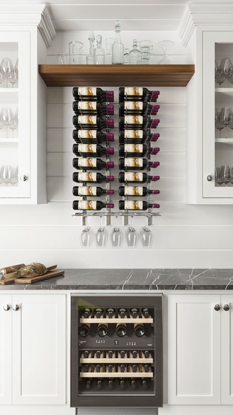 VintageView Wet Bar Wine Rack Kit Example 2