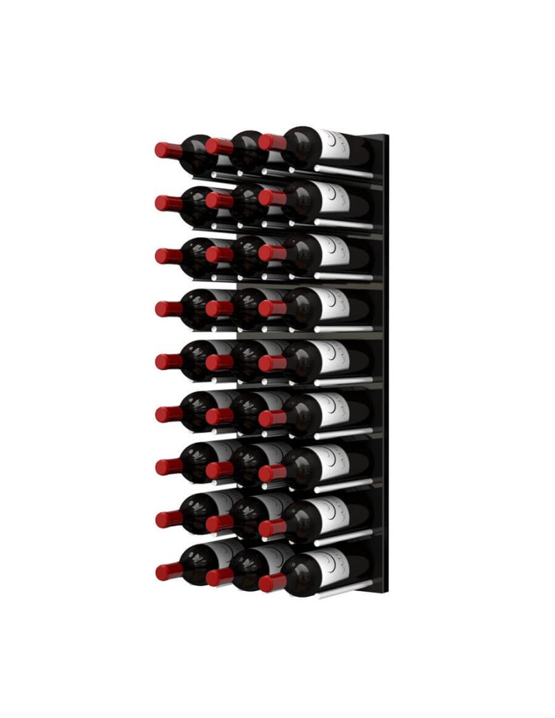 WW 3ft Straight 27 Bottles Brushed Black