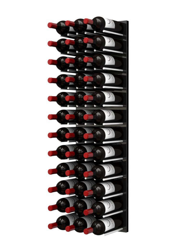 WW 4ft Straight 36 Bottles Brushed Black