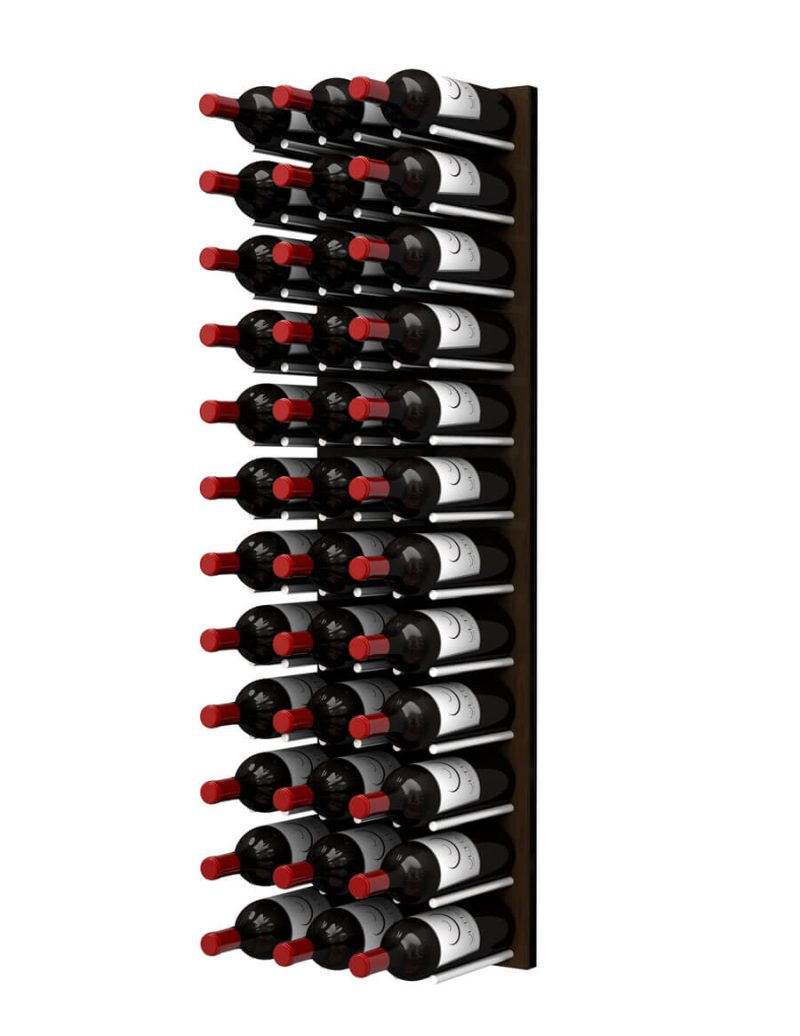 WW 4ft Straight 36 Bottles Brushed Dark Stain