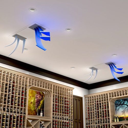 WhisperKOOL Ceiling Mount Twin Split Wine Cellar Cooling System 3