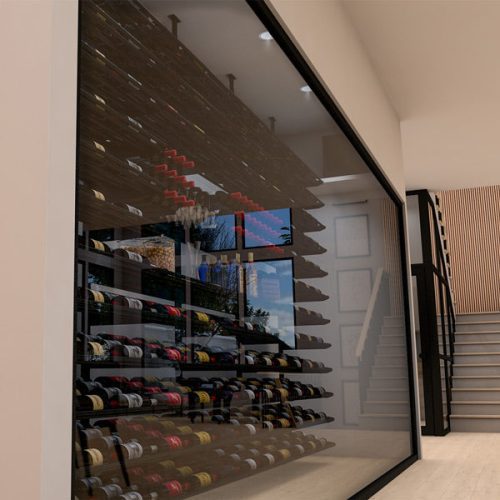 WhisperKOOL Platinum Split Twin Wall Mounted Wine Cellar Cooling System 12