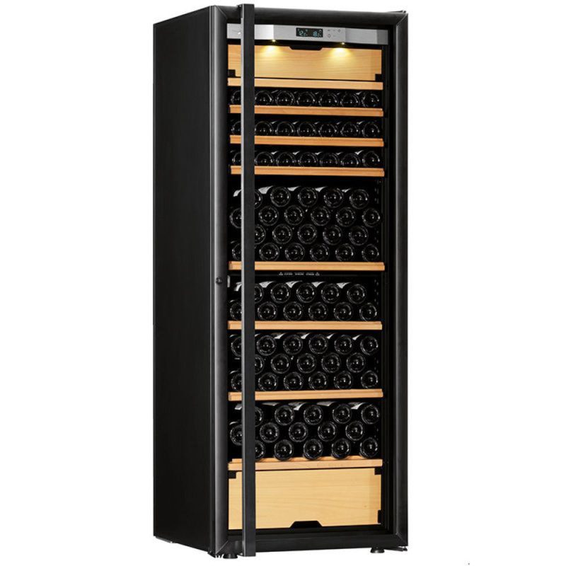 transtherm castel glass door cellar black new 20