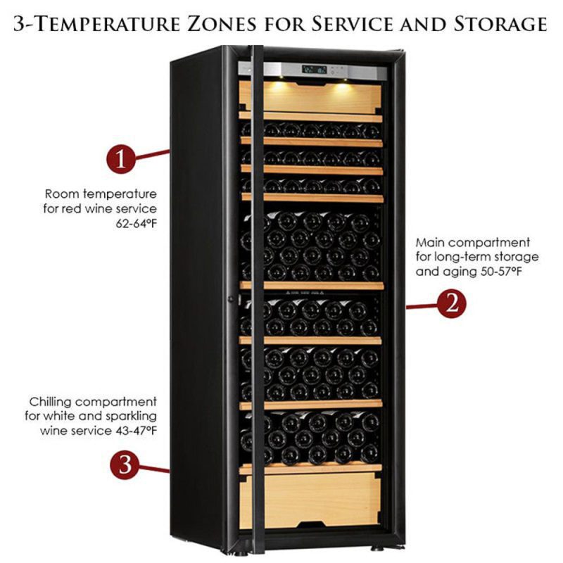 transtherm castel glass door cellar black new 30