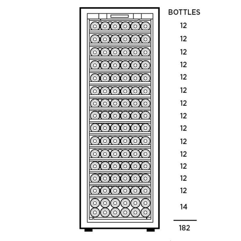 transtherm double ermitage glass door aluminum fully shelved 90