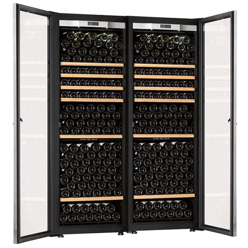 transtherm double ermitage glass door cellar black new 10