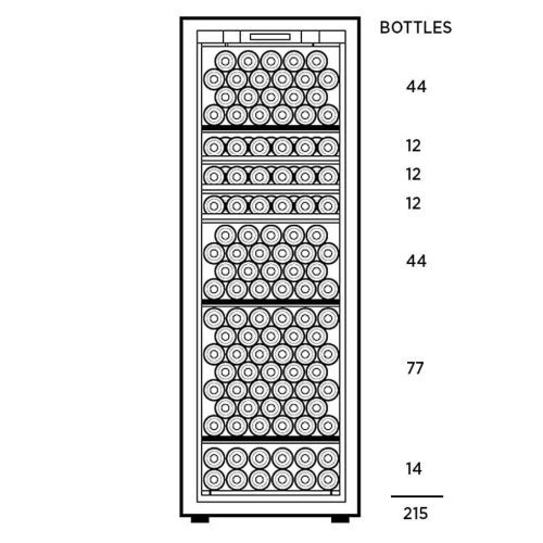 transtherm double ermitage glass door cellar black new 90